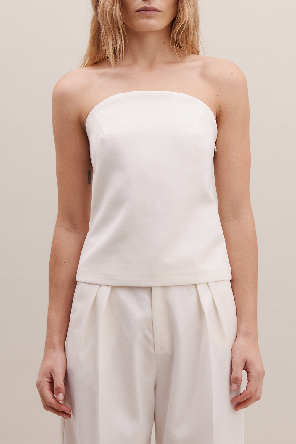 REBE - STRAPLESS TOP IVORY WAS $295