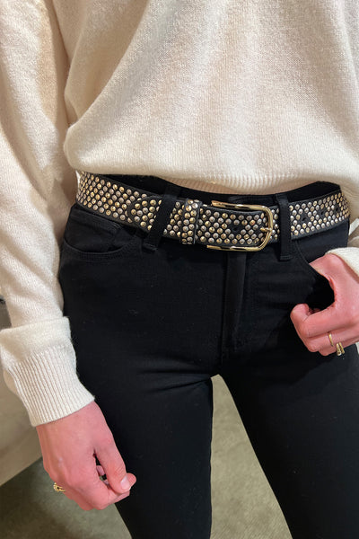 B.BELT - ZOE GOLD BLACK 0670