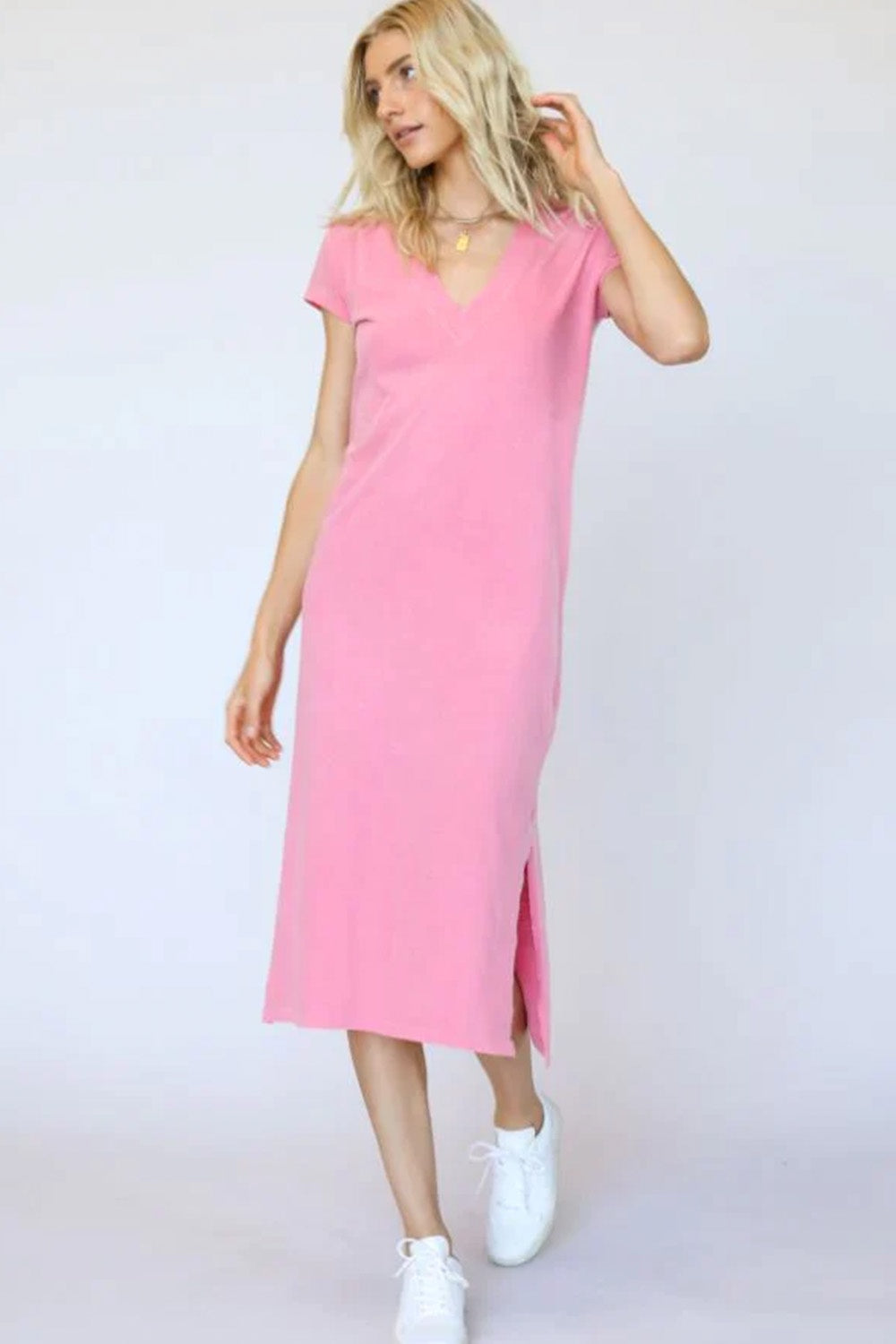 PERFECT WHITE TEE - ABBEY DRESS PINK WAS $199