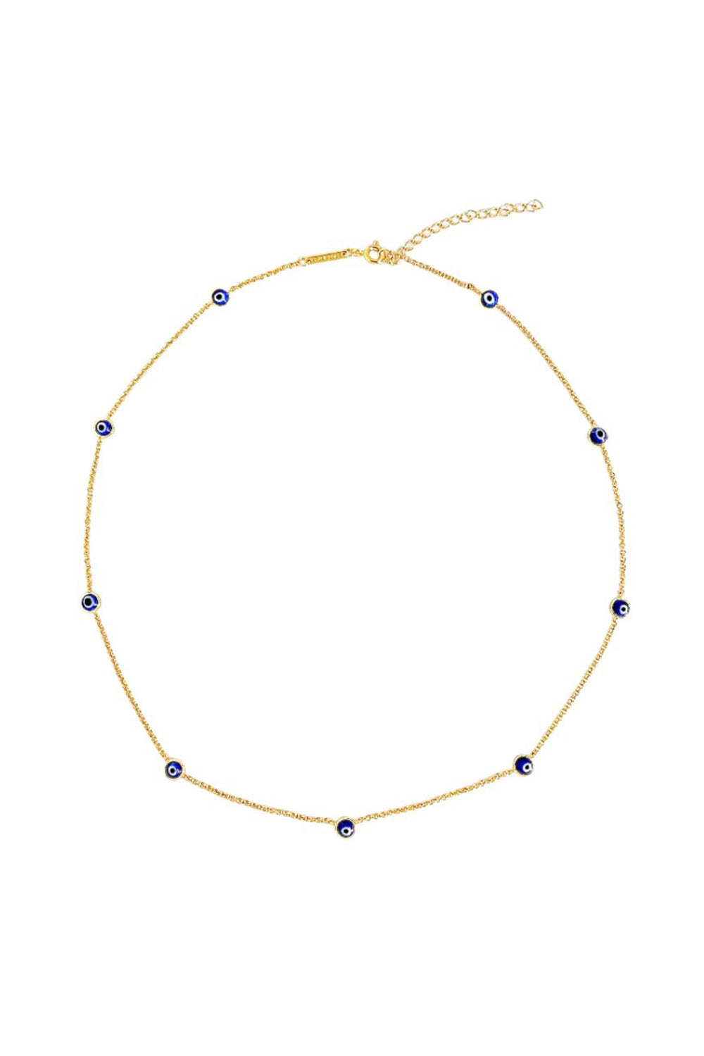 GOLD SISTER - GOOD INTENTION NECKLACE  GOLD & BLUE