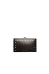 DYLAIN KAIN - THE LARGE FOREVER LOVE STUDDED WALLET SILVER