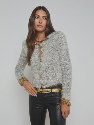 LAGENCE - UNA BLACK MULTI CARDIGAN