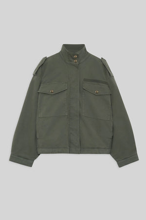 anine bing audrey jacket army green