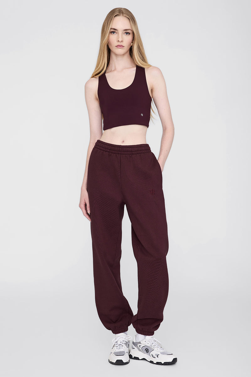 ANINE BING - KARTER JOGGER DARK BURGUNDY