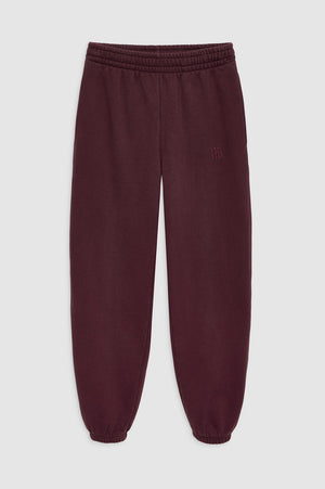 ANINE BING - KARTER JOGGER DARK BURGUNDY