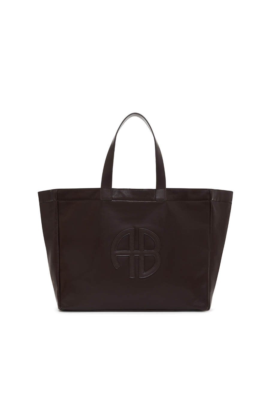 ANINE BING - LARGE RIO TOTE DARK BROWN