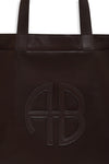 ANINE BING - LARGE RIO TOTE DARK BROWN