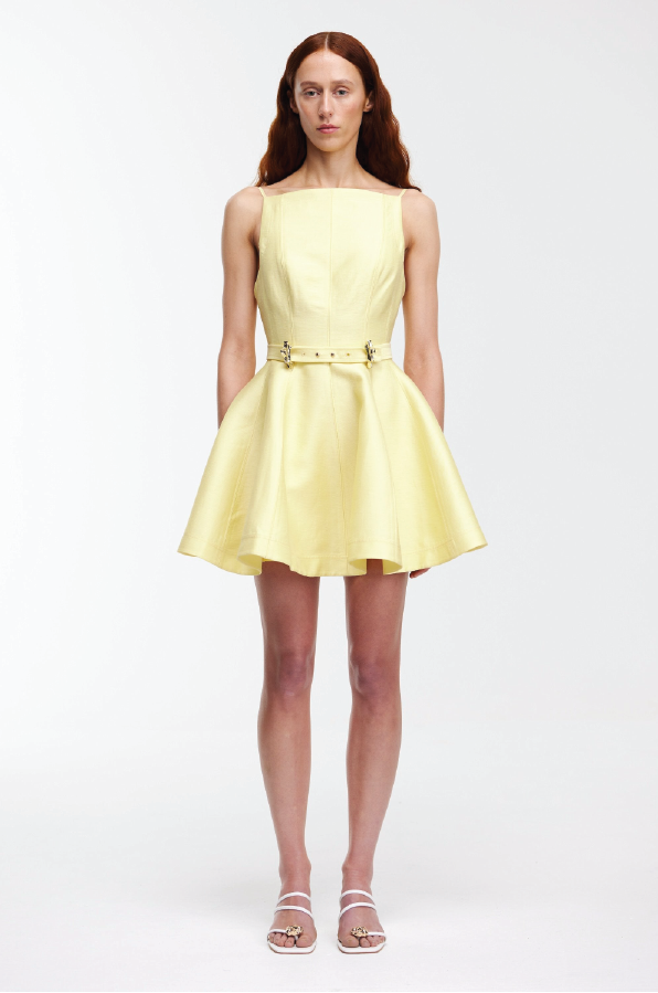 ACLER - PENNAR LEMON SORBET MINI DRESS