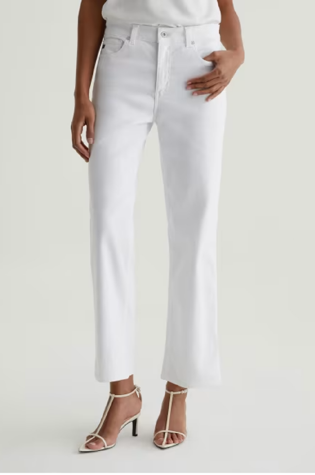 AG DENIM - BRINLEY CROP GALLERY WHITE