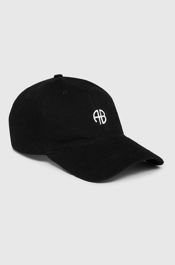 ANINE BING - JEREMY BASEBALL CAP AB BLACK DENIM