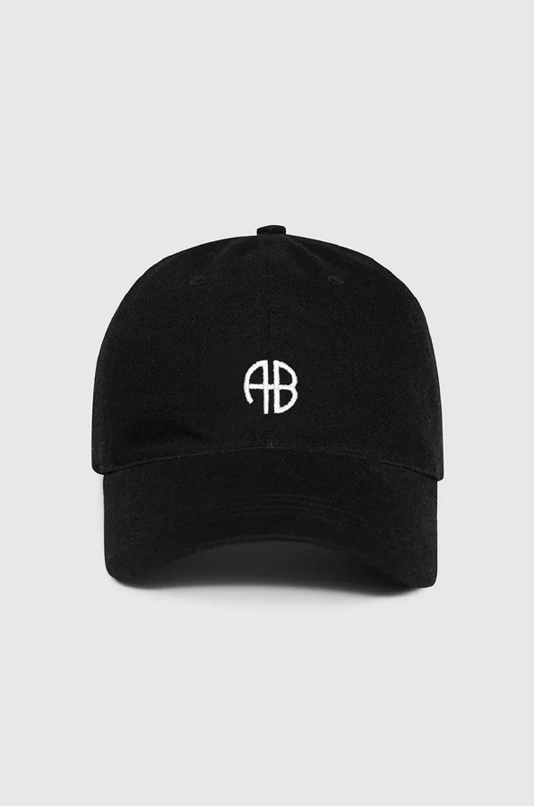 ANINE BING - JEREMY BASEBALL CAP AB BLACK DENIM