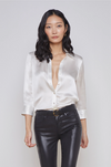 L 'AGENCE - DANI SILK BLOUSE IVORY