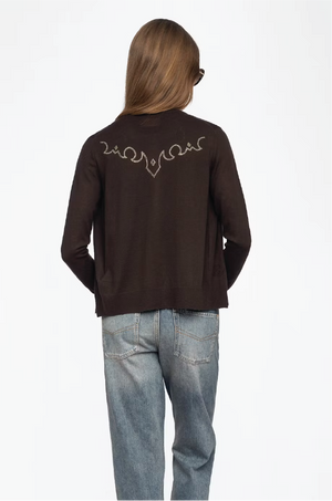 ZADIG ET VOLTAIRE - MISSYA CP WEST STRASS CHOCOLATE