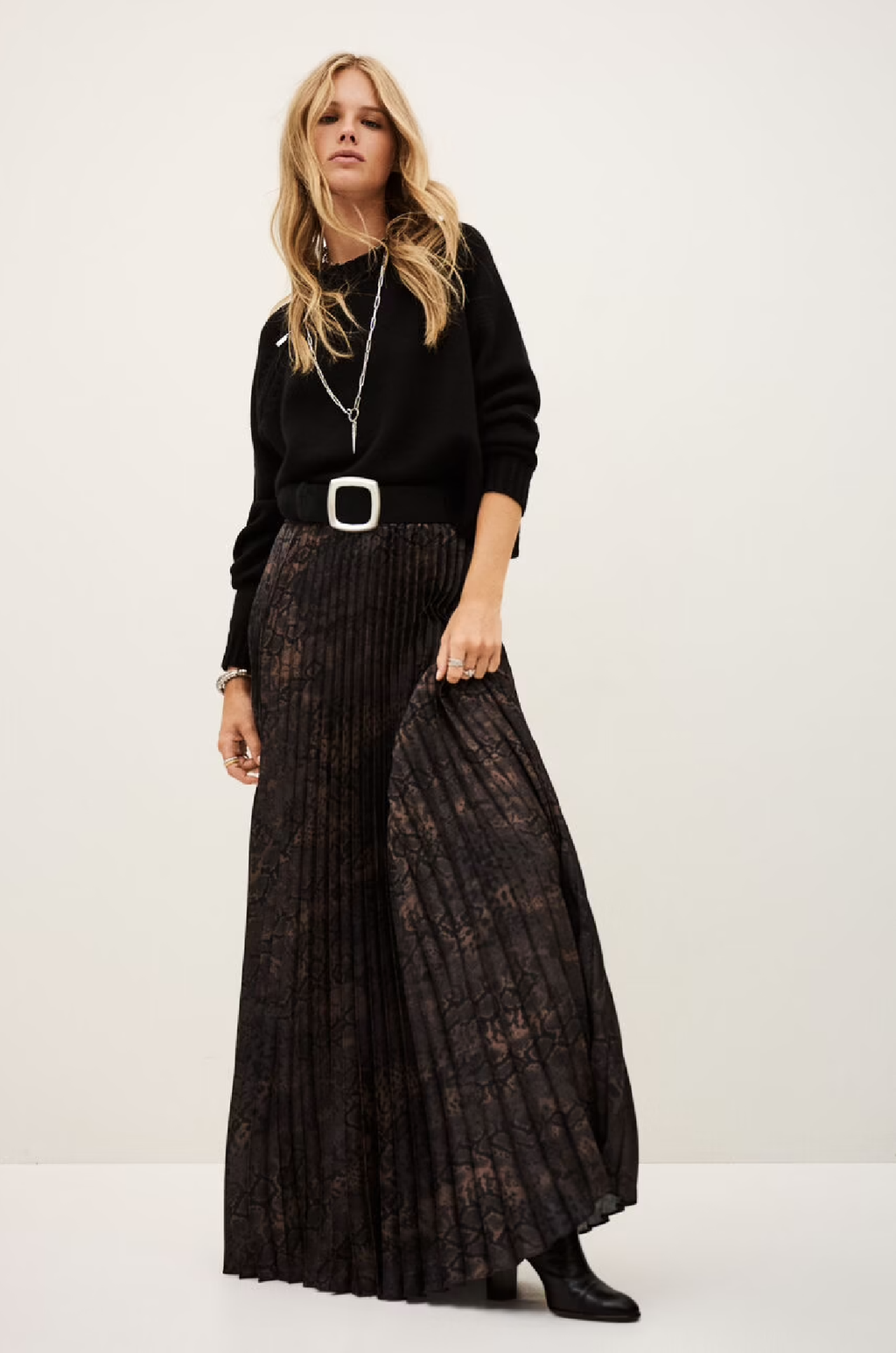 BA&SH - HOWIE SKIRT IN MARRON