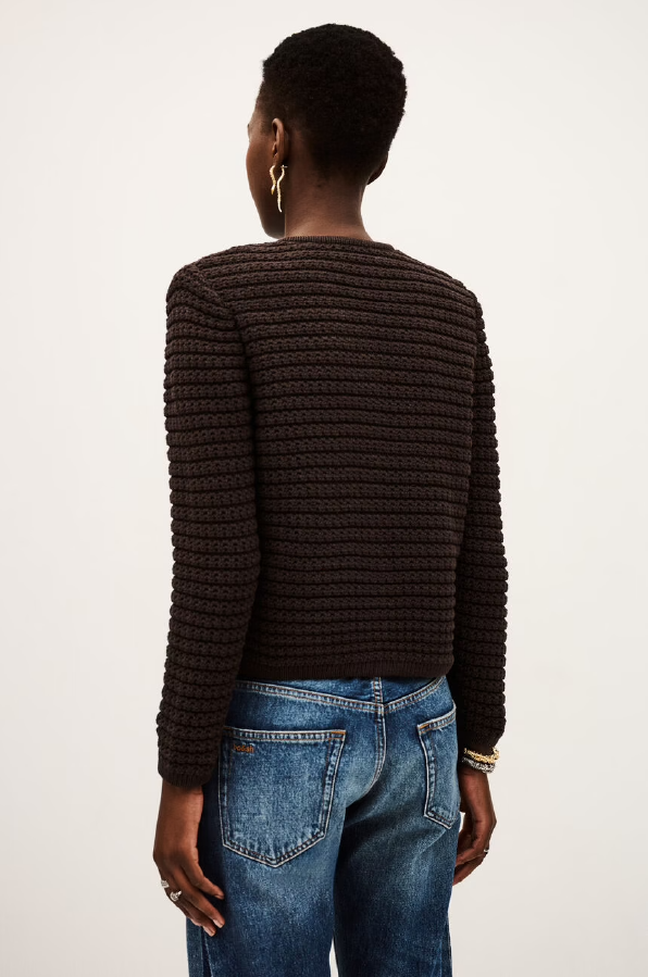 BA&SH - GASPARD CHOCOLATE CARDIGAN
