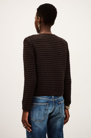 BA&SH - GASPARD CHOCOLATE CARDIGAN