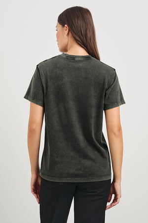 RAILS - BOYFRIEND TEE WASHED BLACK GOLD