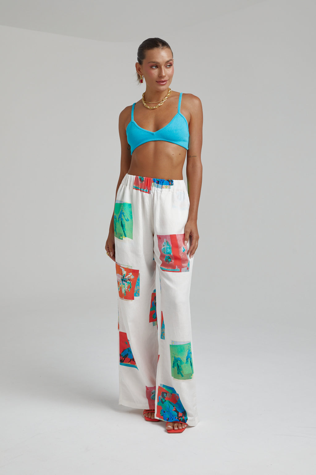 SUMMI SUMMI - LINEN MONTAGE PANTS