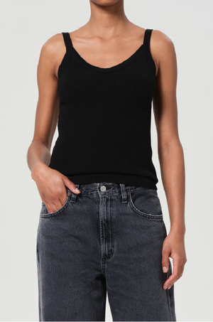 AGOLDE - JORDAN TANK BLACK