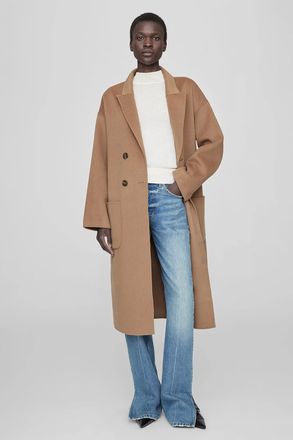 ANINE BING -  THE DYLAN COAT CAMEL
