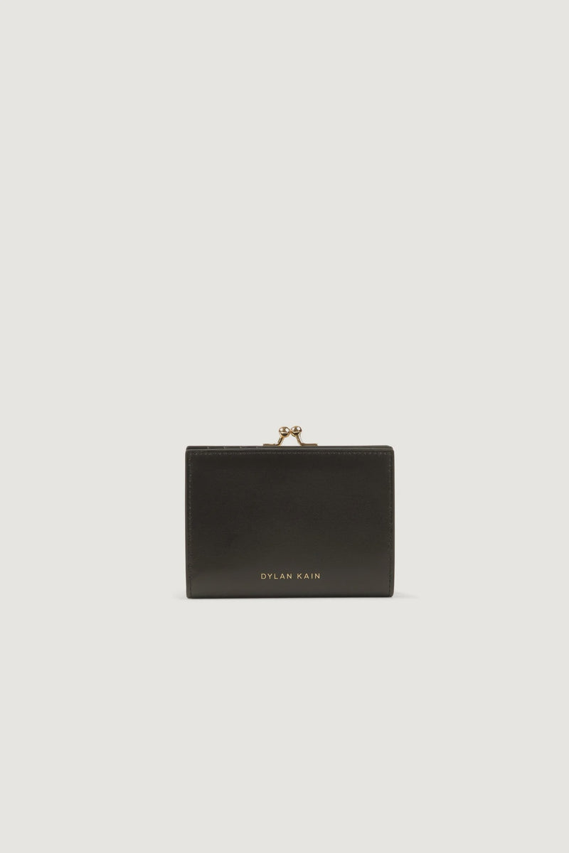 DYLAN KAIN - THE LARGE FOREVER LOVE STUDDED WALLET WARM GOLD