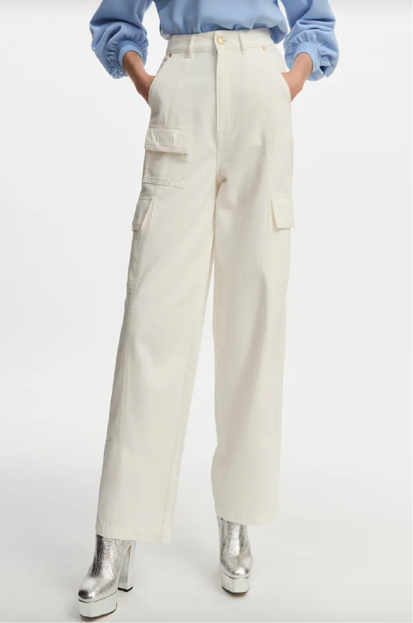 ESSENTIEL ANTWERP - FRISK PANTS OFF WHITE WAS $589