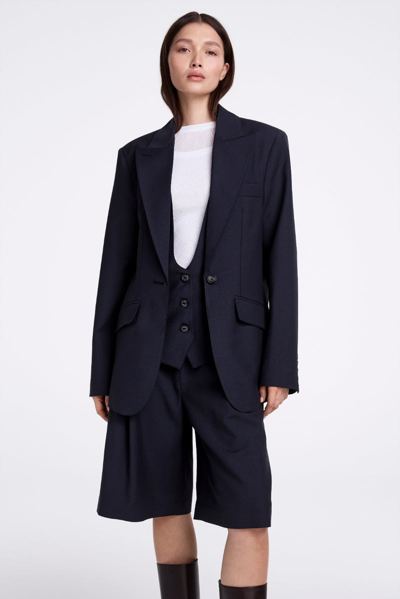 SMYTHE - OVERSIZED LAYERED BLAZER IRON