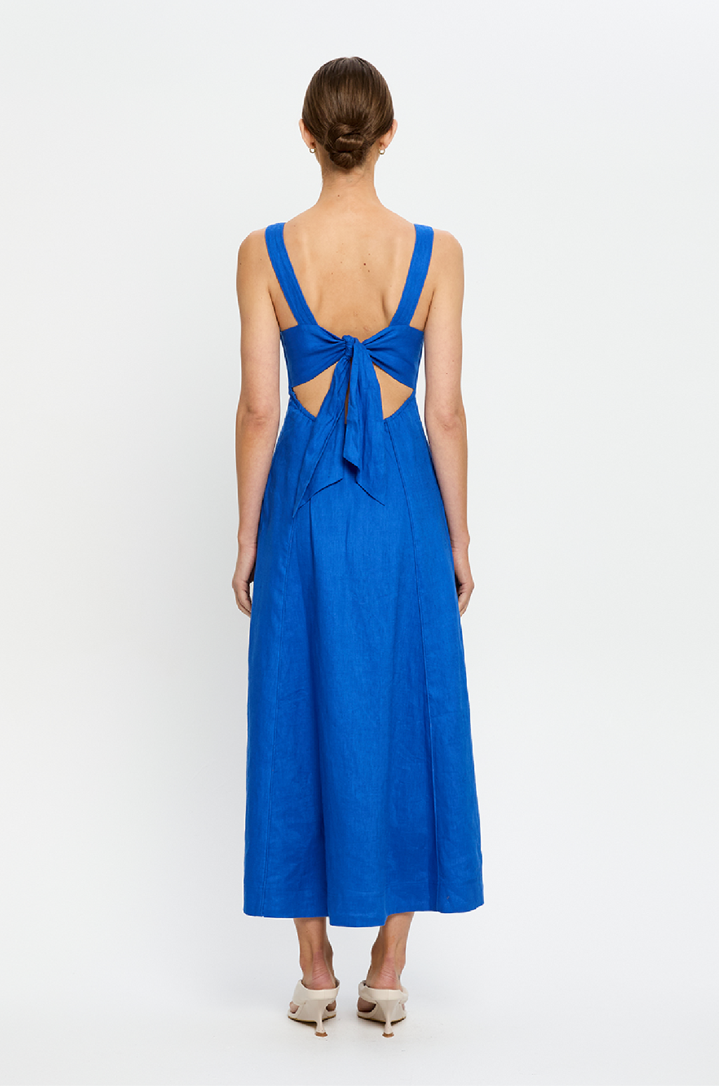 KIVARI - ELISE MIDI DRESS COBALT