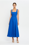 KIVARI - ELISE MIDI DRESS COBALT