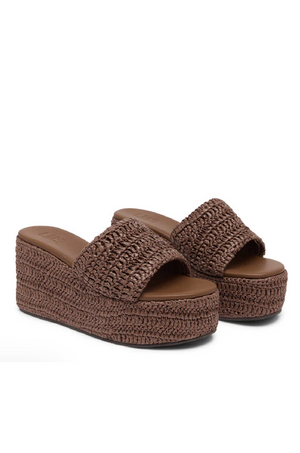 LMS - THE ELLE WEDGE IN BROWN