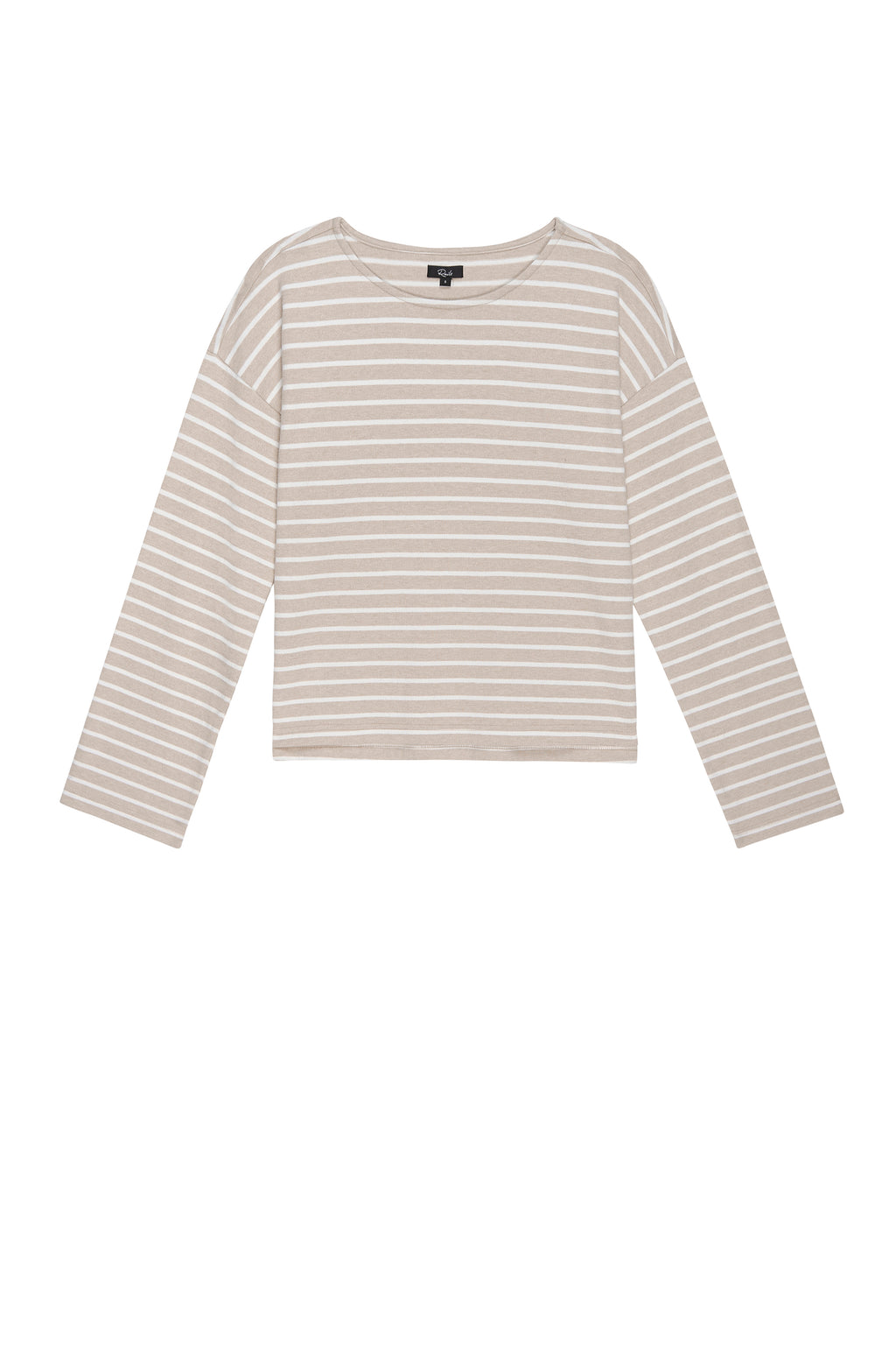 RAILS - MACY TOP HEATHER BEIGE STRIPE