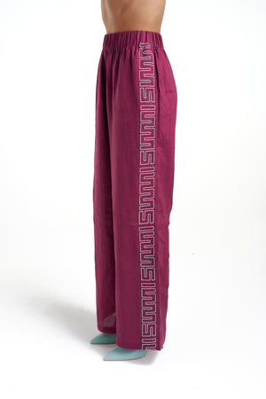 SUMMI SUMMI - SIG LINEN PLUM PANTS