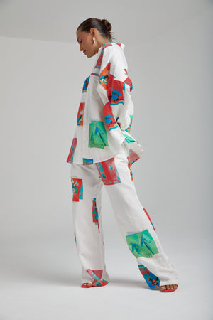 SUMMI SUMMI - LINEN MONTAGE PANTS WAS $219