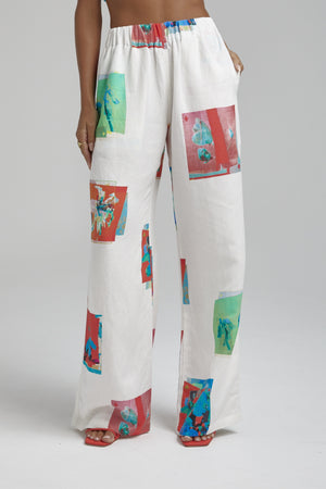 SUMMI SUMMI - LINEN MONTAGE PANTS WAS $219
