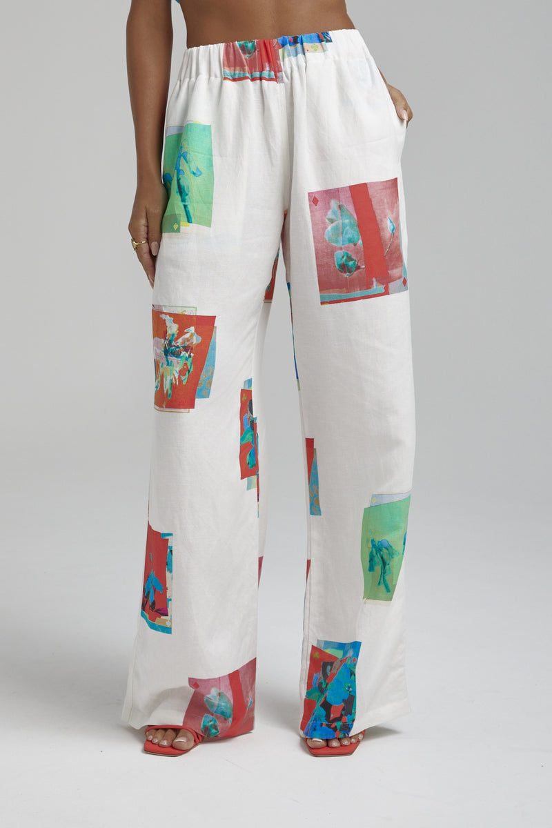 SUMMI SUMMI - LINEN MONTAGE PANTS WAS $219