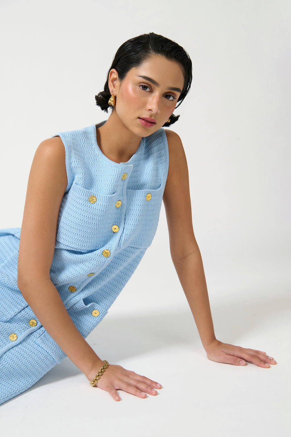 ONTE - HELENA BLUE DRESS