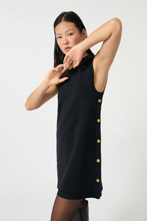 ONTE - SELENA TUNIC DRESS BLACK