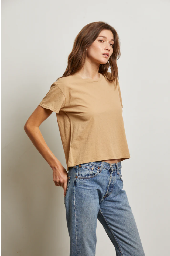 PERFECT WHITE TEE - HARLEY BOXY CREW SUEDE