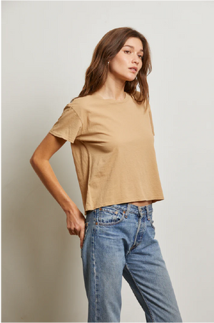 PERFECT WHITE TEE - HARLEY BOXY CREW SUEDE