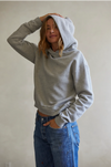 PERFECT WHITE TEE - HEART HOODIE HEATHER GREY