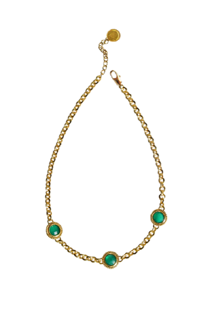 MOUNTAIN MOON - TIJANA GREEN ONYX NECKLACE