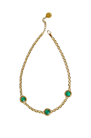MOUNTAIN MOON - TIJANA GREEN ONYX NECKLACE