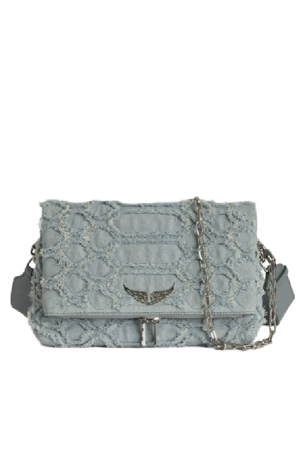 ZADIG ET VOLTAIRE - ROCKY FRINGE DENIM BREEZE