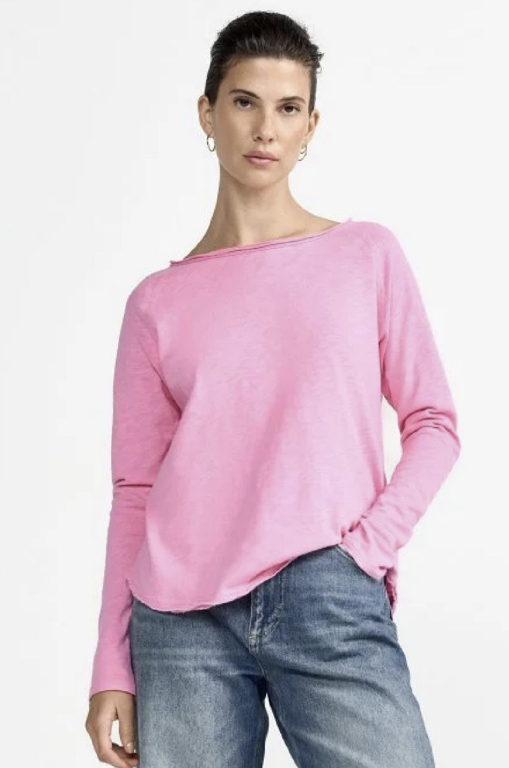 RICH AND ROYAL - ORGANIC JERSEY LONG SLEEVE PINK RADIANCE