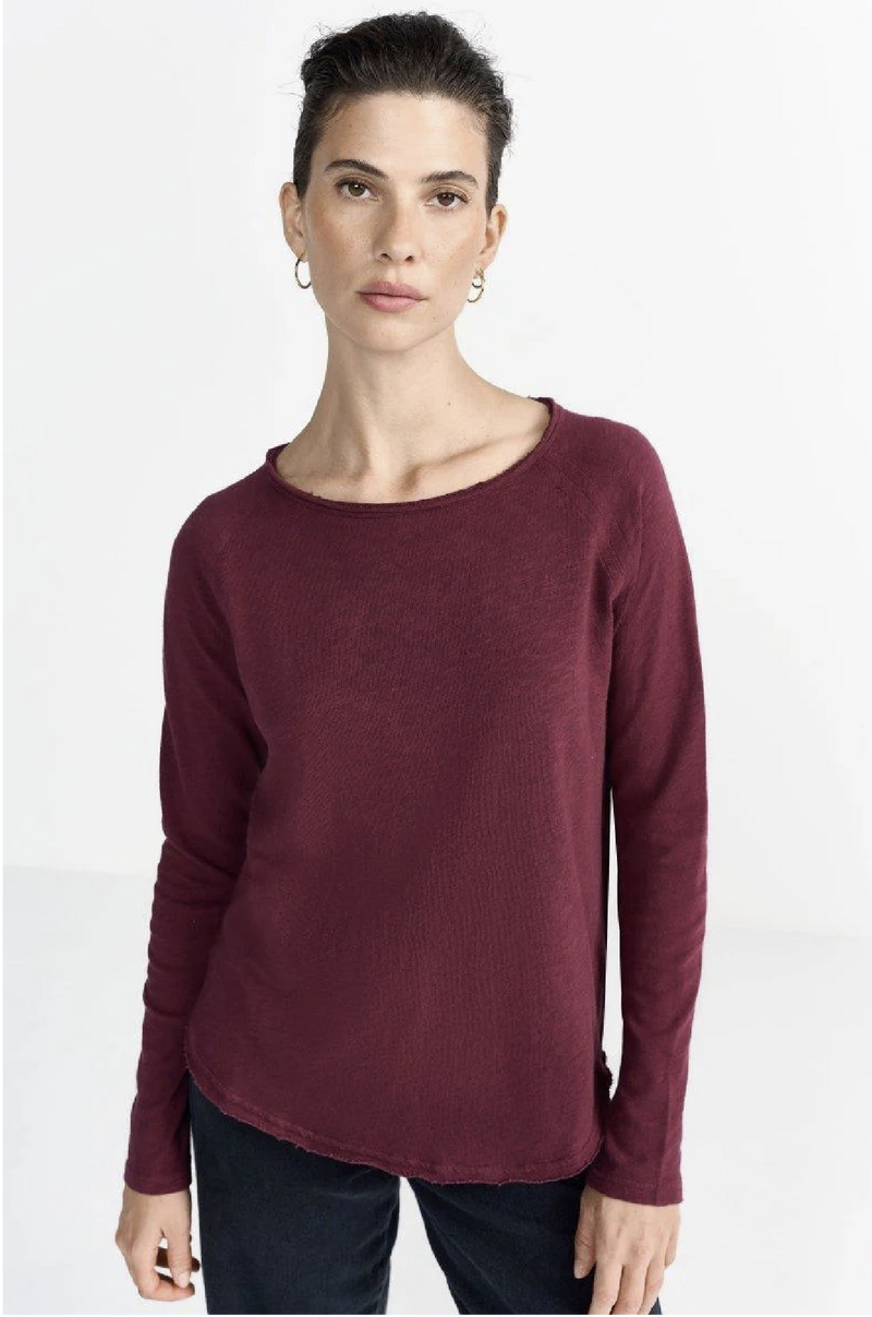 RICH AND ROYAL - ORGANIC LONG SLEEVE JERSEY RUBY GLOW