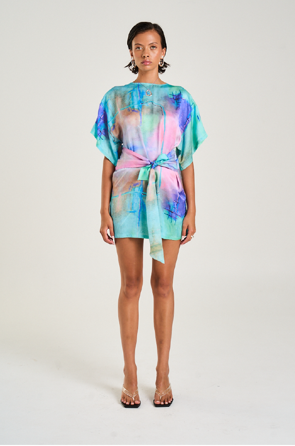 SUMMI SUMMI - TIE FRONT DRESS H20