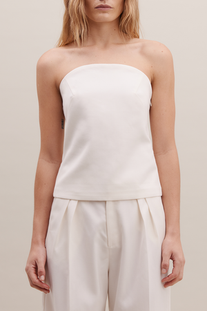 REBE - STRAPLESS TOP IVORY