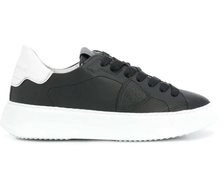 PHILIPPE MODEL - TEMPLE LOW VEAU NOIR BLANC WAS $619