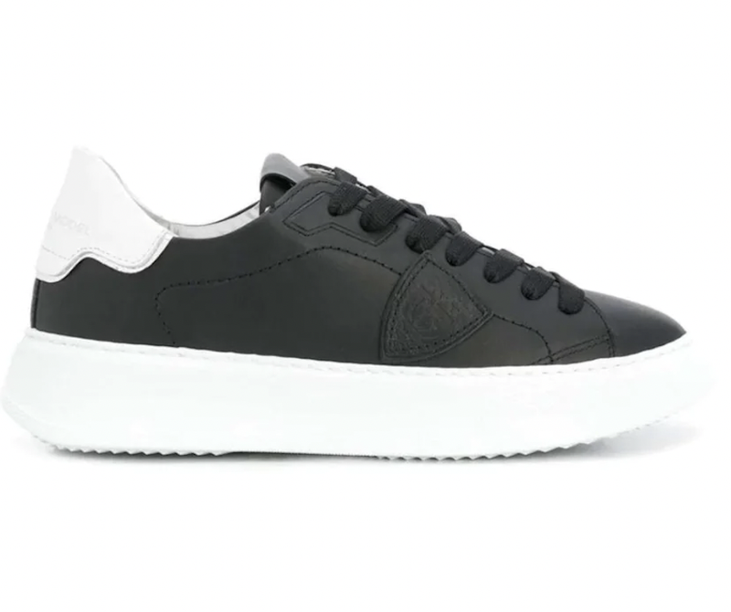 PHILIPPE MODEL - TEMPLE LOW VEAU NOIR BLANC WAS $619