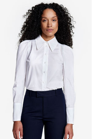 SMYTHE - BOX PLEAT WHITE SHIRT